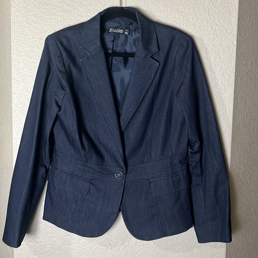 Seventh Avenue Navy Blue Women’s Blazer Size 10
